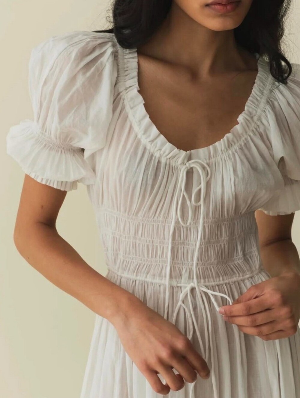 🦋 NWT Doen Ischia Dress XXS in Dreamy Salt White